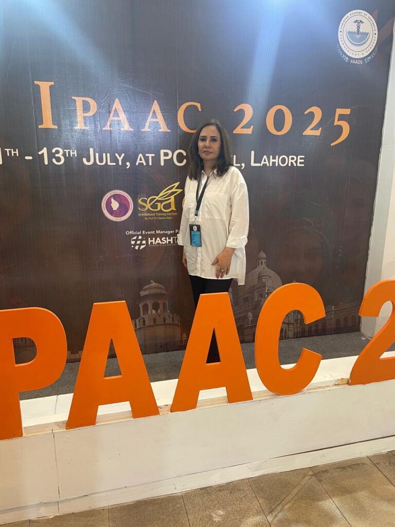 Dr. Saiqa attending the international conference in Lahore
